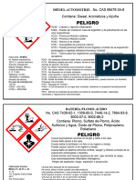 Etiquetas Diesel, Bateria, Transformador, Aires