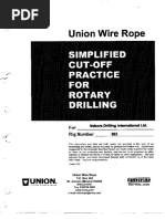 Union Wire Rope (Simplified Cut-Off Practice For Rotary Drilling)