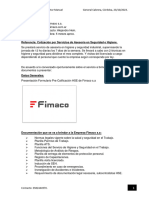 Presupuesto Fimaco S.A