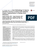 Karaiskos A Simple MRI Stuff and Efficient Methodology To Improve Geometric Accuracy in GK SRS, Implementation in Multiple Brain Mets