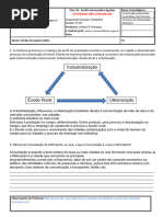 Atividade Urbanização Brasileira 