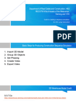 Guidance of Construction Sequence Simulation For VDC (Twinmotion)