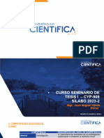 Curso Seminario de Tesis I