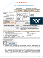 MATEMATICA - Resolvemos Desigualdades o Inecuaciones