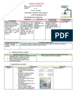 Sesión de Aprendizaje Ciclo de Agua