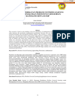 Penerapan Pendekatan Problem Centered Learning Untuk Meningkatkan Persistence (Kegigihan) Matematis Siswa Di SMP