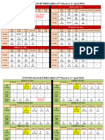 (27 Mar-1 Apr) Offline Schedule