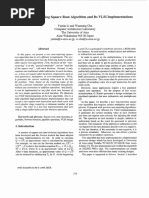 A New Nonrestoring Square Root Algorithm and Its Vlsi Implementa