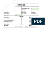 Salary Slip Without PF and ESI 2023