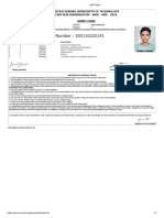 NSIT Delhi End Sem Admit Card