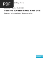 Secoroc Y26 Hand Held Rock Drill