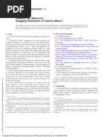 Snagging Resistance of Fabrics (Mace) : Standard Test Method For