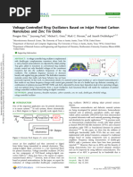 Voltage-Controlled Ring Oscillators Based On Inkjet Printed