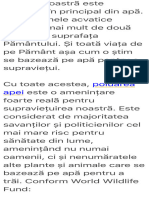 Planeta Noastră Este Alcătuită În Principal Din Apă. Ecosistemele