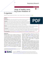 Altered Lung Biology of Healthy Never