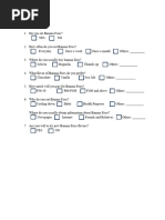 Sample Questionnaire