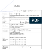 Formula Sheet For ESE in CVT Fall 2022 Semester Updated On 1-1-2023