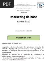 Cours de Marketing de Base PDF