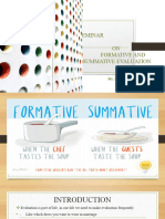 Formative and Summative Evaluation