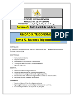 Tema #2. Razones Trigonométricas