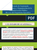 Estado de Guatemala y La Admon Publica Ley Del Organismo Ejecutivo