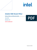 Intel (R) - HID - Event - Filter - Release Notes - Bring Up Guide - Rev4.0