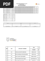 Horario de Noviembre