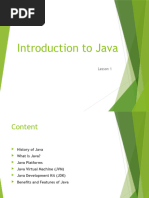 01 Introduction To Java