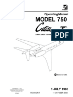 Citation X 750 Operating Manual