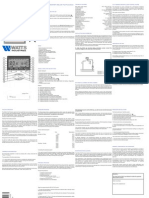 Instructions Watts Thermostat Xelux