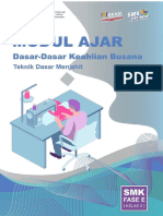 PDF Modul Ajar Dasar Dasar Busana Teknik Dasar Menjahit Compress