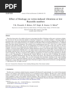 Effect of Blockage On Vortex Induced Vib