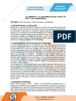 Gran Problematica Ambiental - La Contaminación Del Suelo en La Comunidad Uniakat y Sus Alrededores