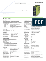 Technical Data: A.c./d.c. Voltage Monitoring in 1-Phase Mains