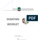 Debate Booklet - Y3