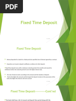 Fixed Time Deposit PPT 2