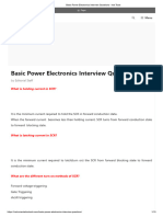 Basic Power Electronics Interview Questions - Inst Tools