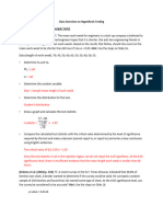 Class Exercises On Hypothesis Testing