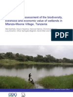 IUCN - An Integrated Assessment of The Biodiversity, Livelihood and Economic Value of Wetlands in Mtanza-Msona Village - Tanzania