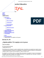 ¿Opinión Pública - El Complejo Acto de Pensar - Cedal