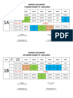 Jadwal Pelajaran 2023 2024 SDN 023895