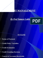 Credit Management: by Prof Sameer Lakhani