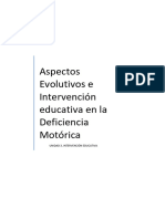 Aspectos Evolutivos e Intervencion Educativa de La Deficiencia Motorica - Unidad 3