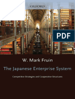 The Japanese Enterprise System-Competitive Strategies and Cooperative Structures