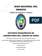 Cáncer o Carcinoma de Mama - Investigación Grupo ABRSZ - 30 de Octubre Del 2023