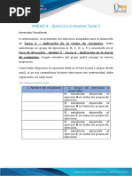 Anexo 4 - Ejercicios A Resolver Tarea 2