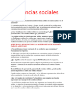 Ciencias Sociales: Actividad 1: Reconocemos Las Alternativas de Solución para El Adecuado