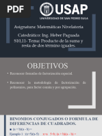 S10, S11 - Factorización (Productos Notables)