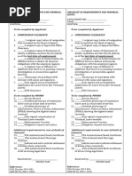 Checklist of Requirements For Terminal Leave - For HRH - 012518