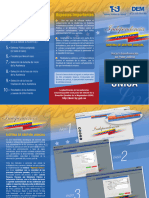 Tríptico Informativo Agenda Única